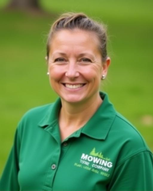 A friendly Tallahassee Mowing Company team member in uniform.